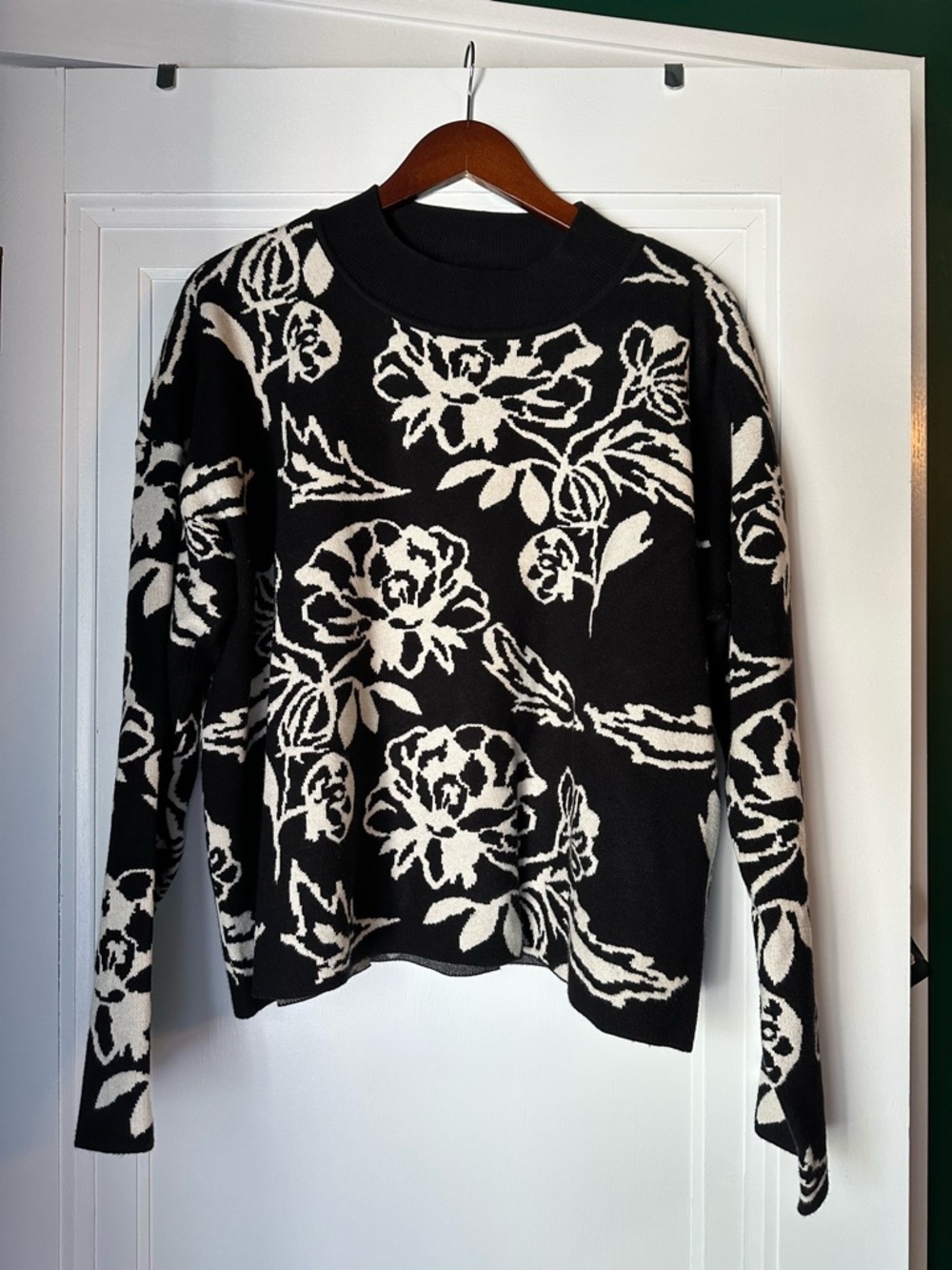 Cyrus Black and White sweater
